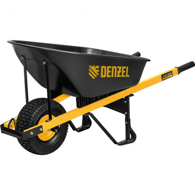 Тачка строительная, усиленная, объем 140 л, 230 кг, колесо 15х6.00-6 68999 DENZEL