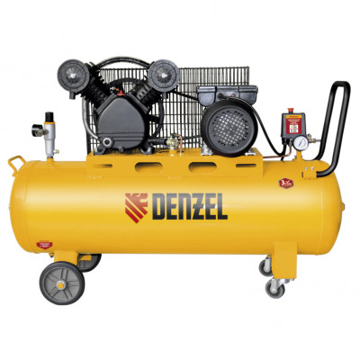 Компрессор DRV2200/100, масляный ременный, 10 бар, произв-ть 440 л/м, 2.2 кВт 58088 DENZEL Компрессор DRV2200/100, масляный ременный, 10 бар, произв-ть 440 л/м, 2.2 кВт 58088 DENZEL