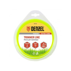 Леска для триммера двухкомпонентная, квадратная 3 мм x 15 м Extra cord 96126 DENZEL