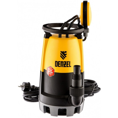 Дренажный насос для чистой и грязной воды DP450S, 450 Вт, напор 6 м, 12000 л/ч 97267 DENZEL