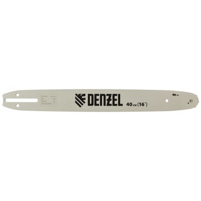 Шина для бензопилы DGS-4516, длина 40 см (16"), шаг 3/8", паз 1,3 мм, 57 звеньев 59801 DENZEL