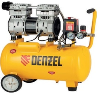 Компрессор DLS950/24 безмаслянный малошумный 950 Вт, 165 л/мин, 58026 DENZEL Компрессор DLS950/24 безмаслянный малошумный 950 Вт, 165 л/мин, 58026 DENZEL