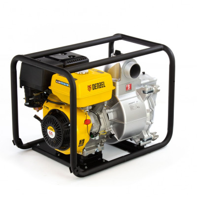 Мотопомпа бензиновая для грязной воды PX-80D, 15 л.с, 3", 1500 л/мин 99204 DENZEL