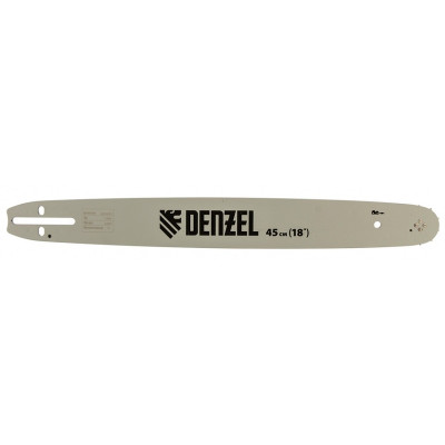 Шина для бензопилы DGS-5218, длина 45 см (18"), шаг 0,325", паз 1,5 мм, 72 звена 59802 DENZEL