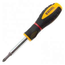 Отвертка комбинированная, SL3/16"-PH1, SL1/4"-PH2, 3-х компонентная рукоятка 7713381 DENZEL
